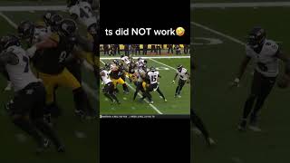 Ravens 2 pt attempt did not go as planned They lost to the Pittsburgh Steelers nfl highlights [upl. by Whitford45]