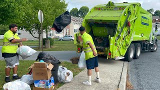 Pennsylvania Garbage Trucks In Action [upl. by Esaj927]