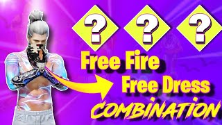 Free Fire Free dress combination God Level dress combination without top up like WhiteFF [upl. by Tildie]