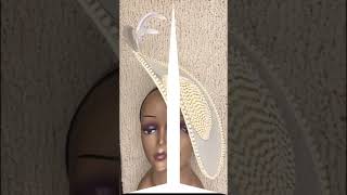 Cream beaded fascinator [upl. by Fahey587]