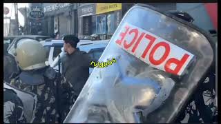 Police Lathi charge on Stone pelters [upl. by Enilecram]