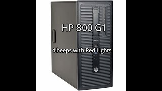 HP PC Red light with 4 beeps error  Repair [upl. by Retsevlis778]