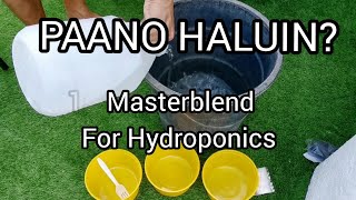 Paano haluin ang masterblend hydroponics solution  How to mix Masterblend step by step [upl. by Jenifer]