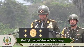 Ceremonia de Reconocimiento al General de Ejército Jorge Céliz Kuong Comandante General del Ejército [upl. by Eillek341]