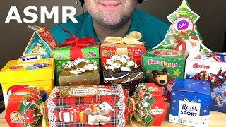 ASMR CHRISTMAS EDITION HOLIDAY CHRISTMAS GIFTS UNBOXING EATING SOUNDS MUKBANG [upl. by Bertila]