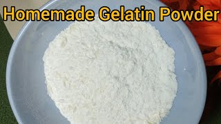 How to make gelatin at home  Homemade gelatin powder [upl. by Bara]