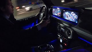 2019 Mercedes G63 AMG  Night Drive Review ROUGH Sound G Wagon Acceleration [upl. by Jaella]