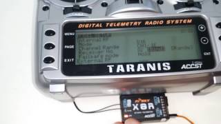 How to setup 16 channels on FrSky X8R using SBUS [upl. by Gianina]