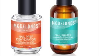 Amazon Best seller Modelones nail prep and primer kit  how to prep your nails step by step [upl. by Einatirb]