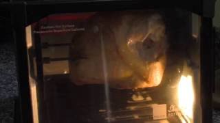 turkey breast cooking in a Ronco rotisserie oven [upl. by Winograd]