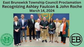 Township Council Proclamation for 2 EB Recreation Employees [upl. by Gillespie]