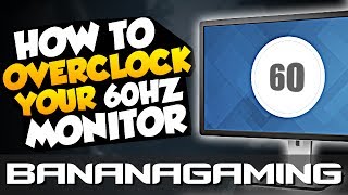 How to Overclock your 60Hz Monitor Sometimes up to 80Hz [upl. by Eillak]