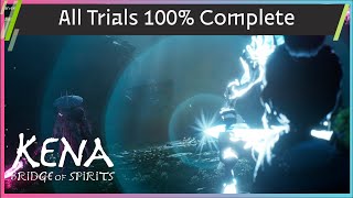 Kena Bridge of Spirits  All spirit trials 100 complete  Anniversary Update PlayStationPC [upl. by Ahsinaw]