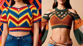 10 Creative Crochet Crop Top Designs You NEED for Your Fashion Collection [upl. by Yerkovich505]