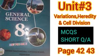 Unit31 Variations Heredity amp Cell Division  MCQS amp SHORT QA  Class 8th Science [upl. by Nila]