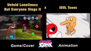 UNTOLD LONELINESS But Everyone Sings It with Rainbow Friends  GAME x FNF Animation [upl. by Cchaddie]