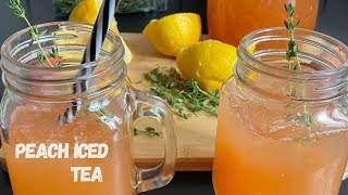 Ultimate Peach Iced Tea RecipeEasy Summer drinkMasofs kitchen [upl. by Zosema]