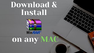 How to Download And Install Winrar on Mac  macOS 2024 [upl. by Kram]