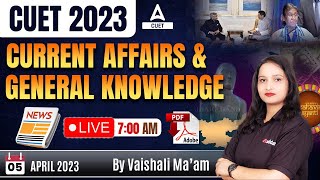 05April 2023 Daily Current Affairs for CUET 2023 Exam and Others UG exam  By Vaishali Maam [upl. by Orrin262]