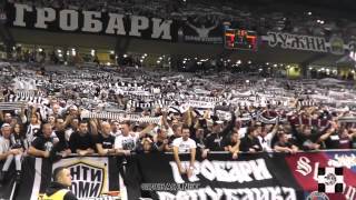 21374  ARENA UŽIVO quotDA VOLIM CRNOBELEquot  Partizan  Real Madrid 02012014 [upl. by Itirahc]