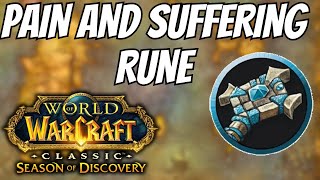 Pain and Suffering Rune Location for Priests  Phase 3 Season of Discovery [upl. by Leumas446]