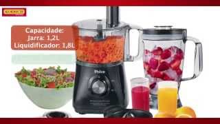 Multiprocessador de Alimentos Philco Multi All In One2 2 Velocidades [upl. by Arney]