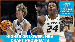 2023 NBA Draft Higher or lower for key college basketball stars  Cam Whitmores ALLSTAR ceiling [upl. by Okomom]