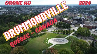 Fly By Drone Drummondville Québec Canada 2024 [upl. by Nnylrac]