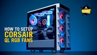 How To Set Up CORSAIR iCUE QL RGB Fans [upl. by Hoeg]