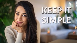 Designing a simple life minimalist habits 😌 [upl. by Pros]