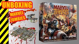 Unboxing Marvel Zombies  Zombicide  CMON [upl. by Urba791]