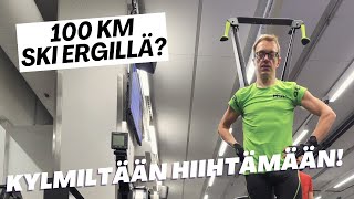 Hiihtoloma Onnistuuko 100 km Ski Erg laitteella osa 1 [upl. by Selim]