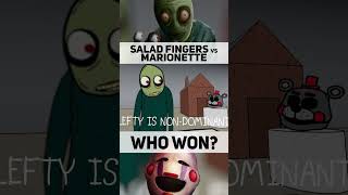 Salad Fingers vs Marionette  Who Won Round 2 rapbattle fnaf saladfingers hiphopmusic [upl. by Amarette490]