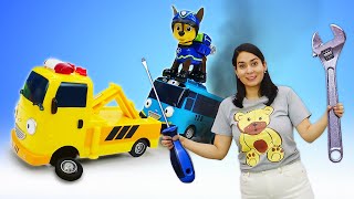 Valerias Lustige Schule  lehrreiches Video für Kinder Die Autowerkstatt der Paw Patrol [upl. by Jaclyn42]