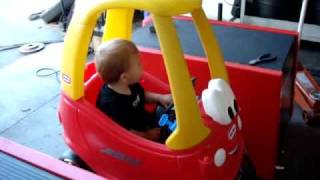 Road Race Engineering  Little Tikes Cozy Coupe Dynapack Dyno Tuning [upl. by Anileba]