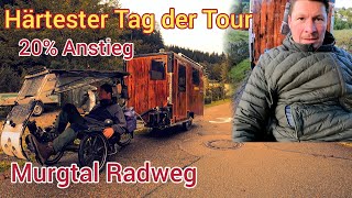 20 AnstiegMurgtal RadwegHerbstWinter Tour 6 [upl. by Aelem]