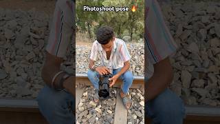 Nikon d5600 railway track 🛤️ camera 📸 photoshoot youtubeshorts viralshorts photography [upl. by Naillimxam]