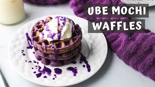 UBE MOCHI WAFFLES  Keeping It Relle [upl. by Haimes]