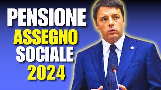 LA PENSIONE PER CHI NON HA LAVORATO ASSEGNO SOCIALE 2024 Ecco le Cifre [upl. by Rovit185]