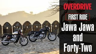 Jawa Jawa and FortyTwo  First Ride Review  OVERDRIVE [upl. by Klimesh]