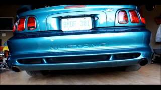 M90 Supercharged 43 Stroker Mustang Straight Pipes [upl. by Animlehliw]