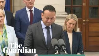 Leo Varadkar delivers emotional speech as he resigns as Irelands taoiseach [upl. by Adali]