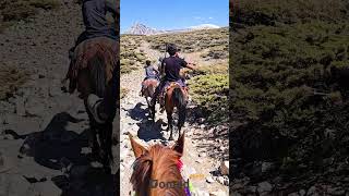 Riding a horse in a ancient nomadic path iran nomads horseriding [upl. by Shurwood]