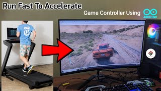 Real Life Fitness Game Controller using Arduino  Run Fast 🏃‍♂️ to Accelerate🔥  DIY Game controller [upl. by Aicia]