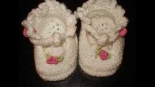 CHAUSSON BEBE AU CROCHET [upl. by Geddes]