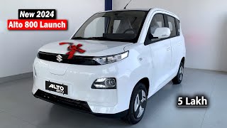 Alto 800 New Model 2024  Maruti Suzuki Alto 2024  Price Specification and Detailed Review [upl. by Laertnom63]