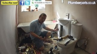 HOW TO FIT A VANITY UNIT BASIN OR SINK  Plumbing Tips [upl. by Otrevogir279]