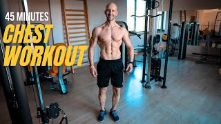 Chest Workout Upper Chest Focus [upl. by Nomae]