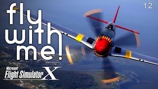 FSX P51D Mustang  quotTerrible Landingquot [upl. by Taryne]