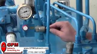 Setting Pump Compensator amp Relief Valve [upl. by Rozek]